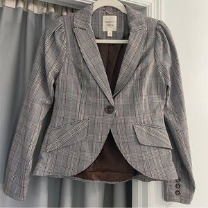 AUTRES FILLES Tailored Plaid Jacket Small NWOT